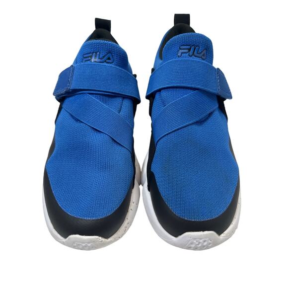 Fila Vastra Blue Black Stretchy kids Running shoes 3RM01311 410 Youth 5.5 - Picture 3 of 8